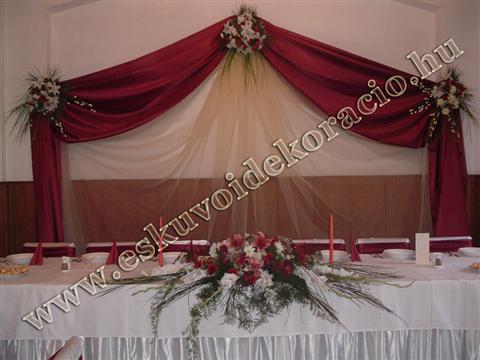 esküvői dekoráció